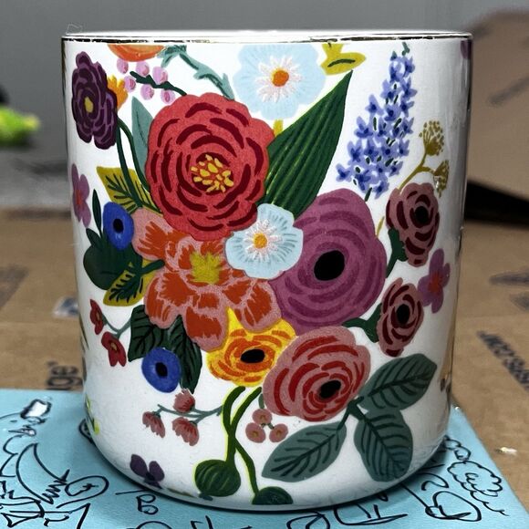 Rifle Paper Co x Anthropologie Monogram Floral Mug Letter A - Picture 12 of 12